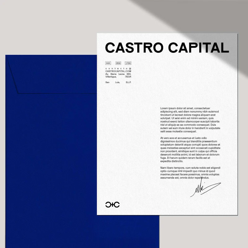 3D logo design concept with color swatches, typography letters, business cards and brand guidelines