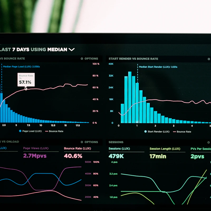 3D illustration of a social media analytics dashboard with follower growth, engagement rate and reach